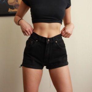 Vintage high waist LEE brand denim shorts